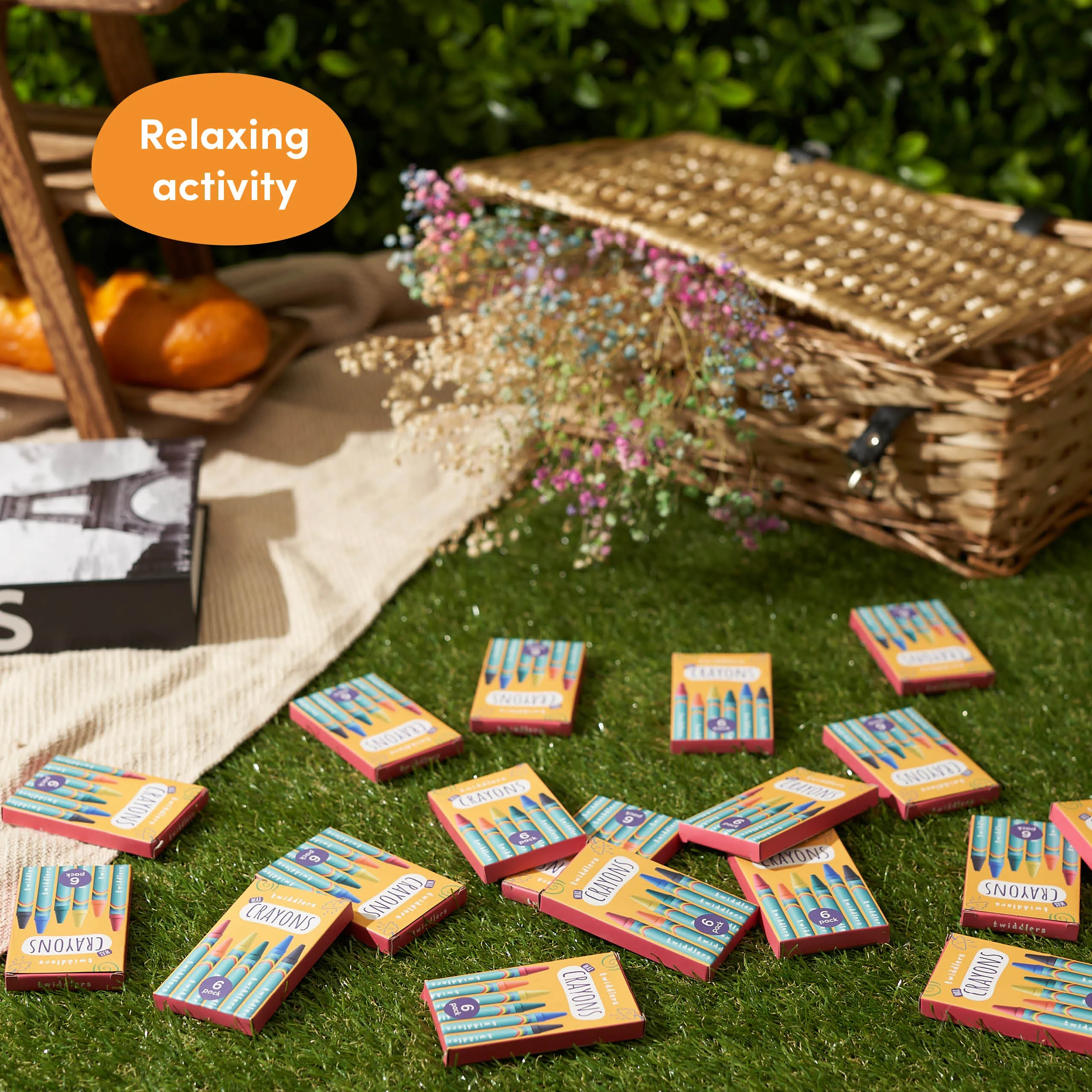 Wax Colouring Crayons (Packs of 6)