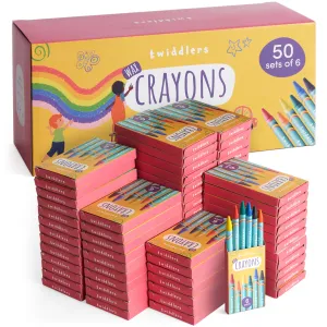 Wax Colouring Crayons (Packs of 6)