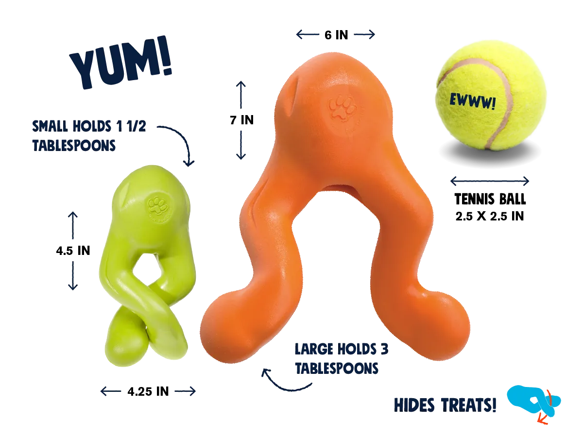 West Paw - Tizzi® Puzzle Treat-Dispensing Dog Enrichment Toy