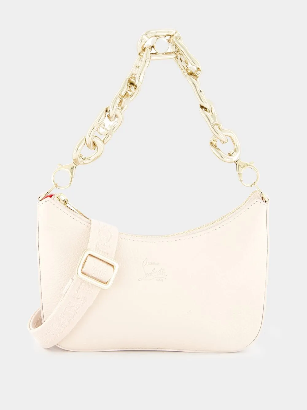 White Loubila Chain Mini Bag