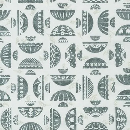 Wishwell: Songbird by Robert Kaufman Fabrics VASES/FOG