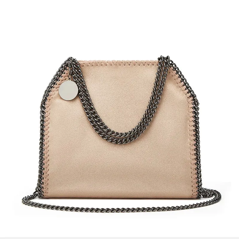 Women's Chain Shoulder Bag | Chic & Edgy | Faux Leather