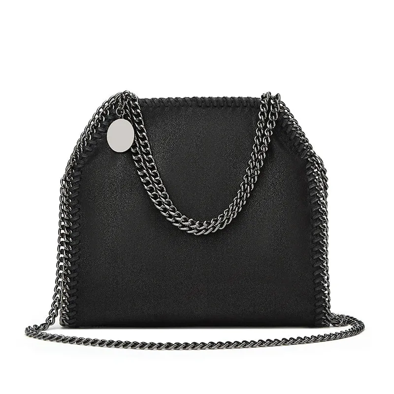 Women's Chain Shoulder Bag | Chic & Edgy | Faux Leather
