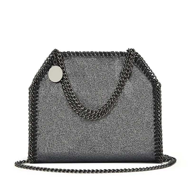 Women's Chain Shoulder Bag | Chic & Edgy | Faux Leather