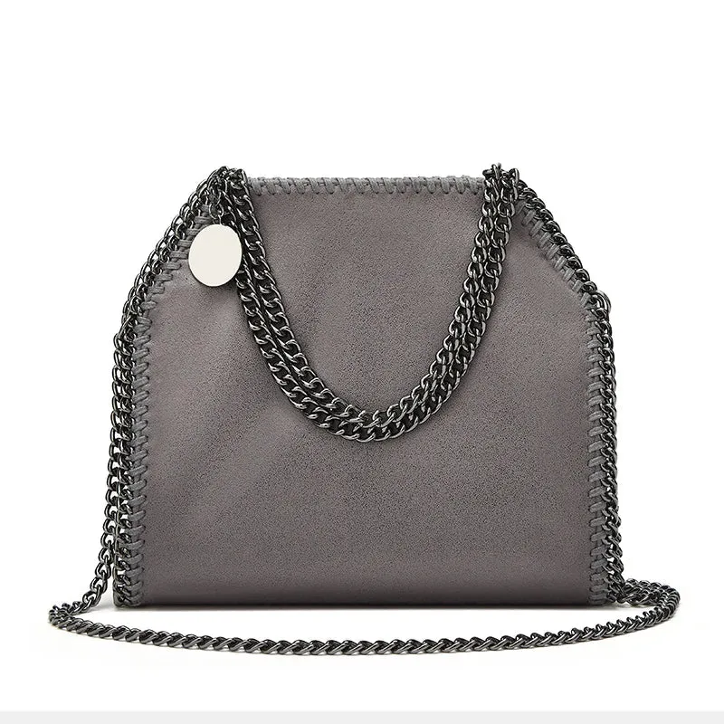 Women's Chain Shoulder Bag | Chic & Edgy | Faux Leather