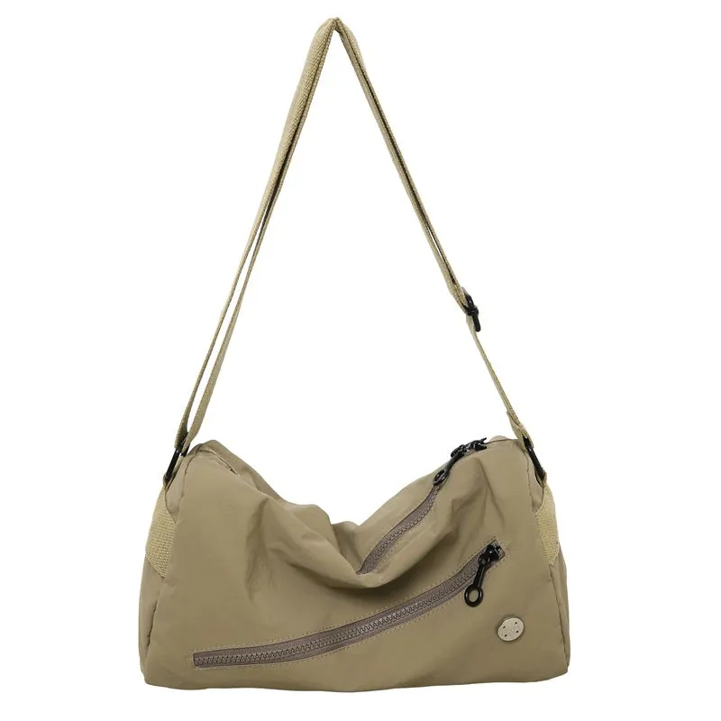 Women's Simple Waterproof Nylon Cloth Puff Series Shoulder Bags