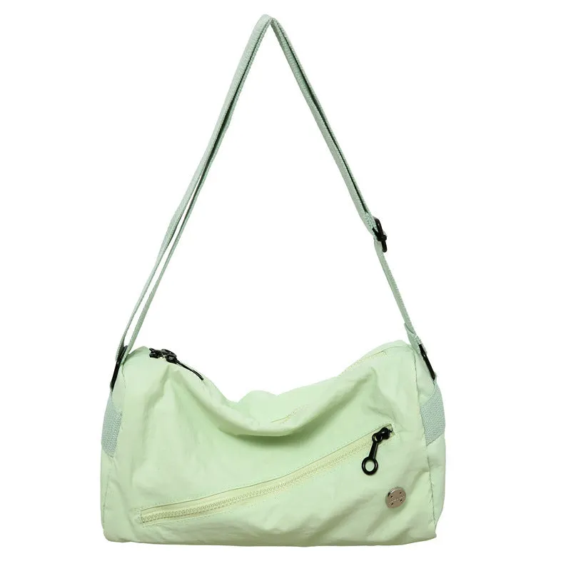 Women's Simple Waterproof Nylon Cloth Puff Series Shoulder Bags