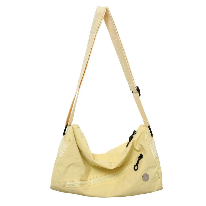 Women's Simple Waterproof Nylon Cloth Puff Series Shoulder Bags