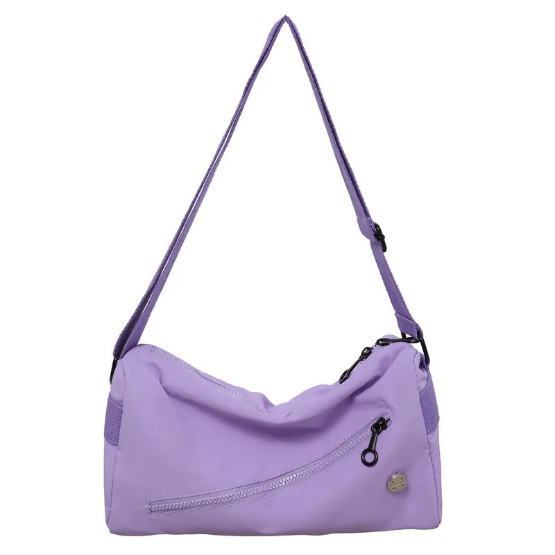 Women's Simple Waterproof Nylon Cloth Puff Series Shoulder Bags