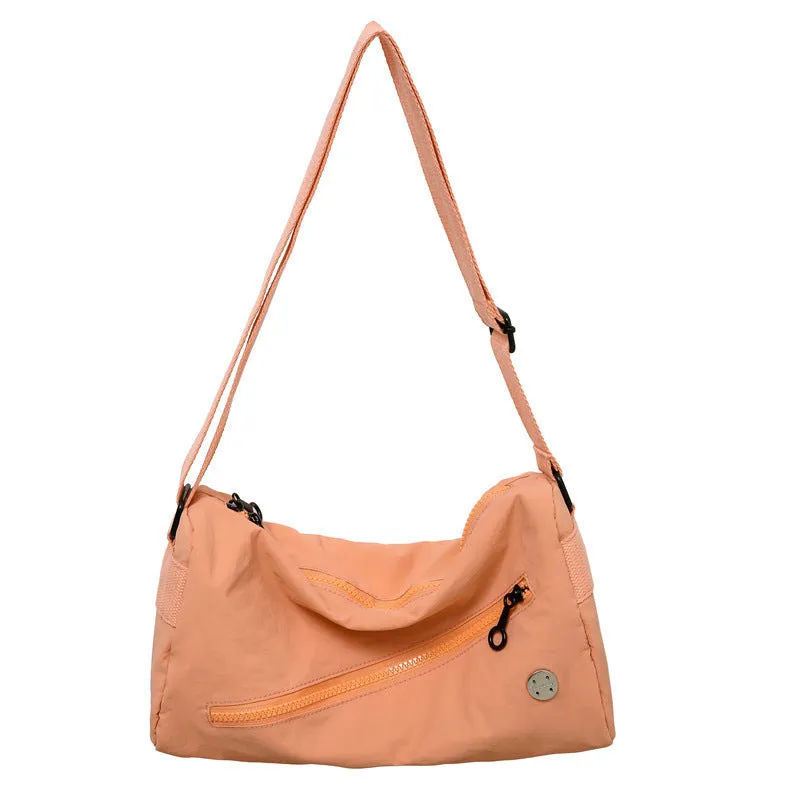 Women's Simple Waterproof Nylon Cloth Puff Series Shoulder Bags