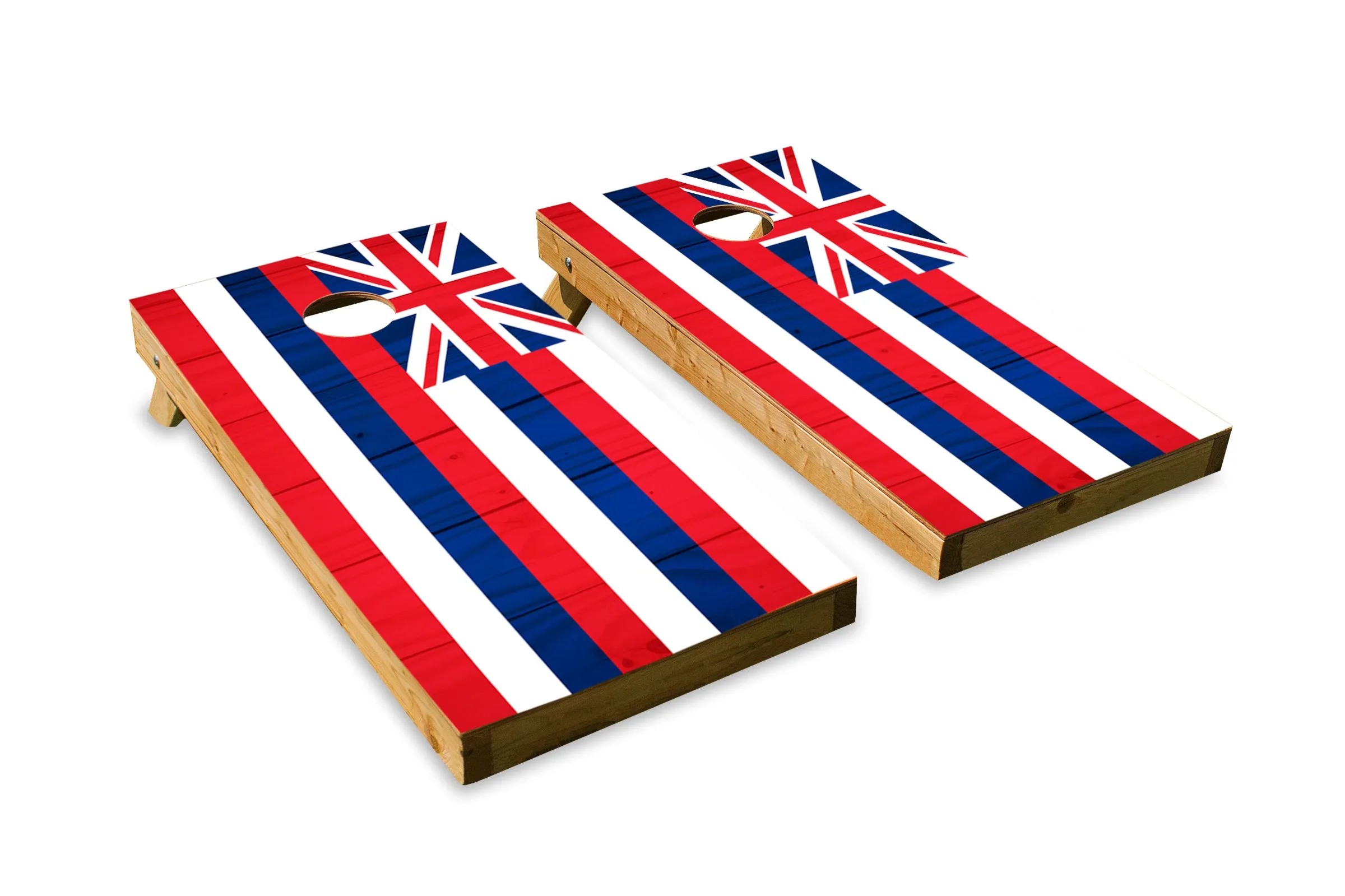 Wood Grain Hawaii State Flag