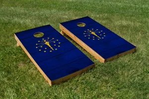 Wood Grain Indiana State Flag