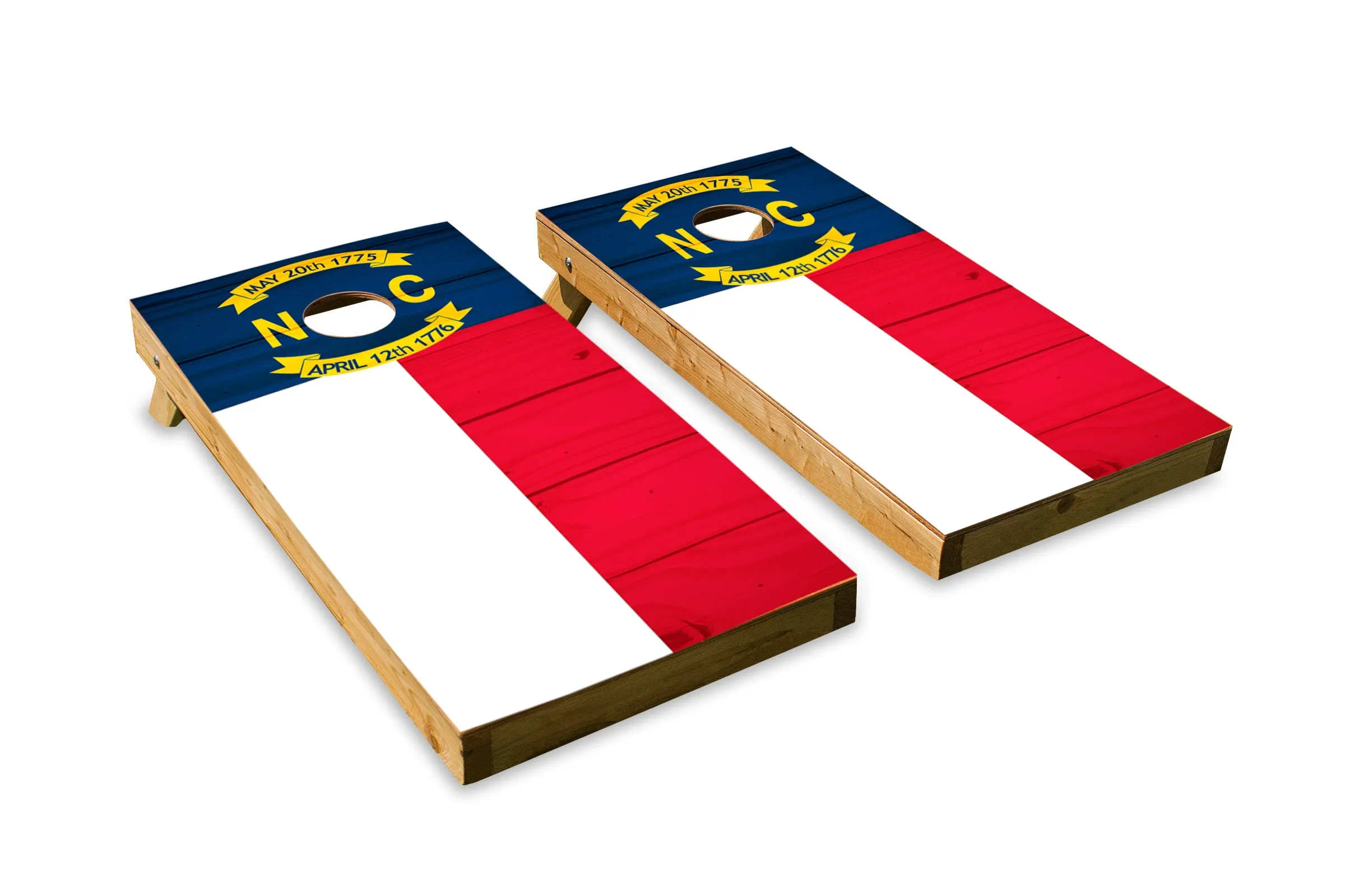 Wood Grain North Carolina State Flag
