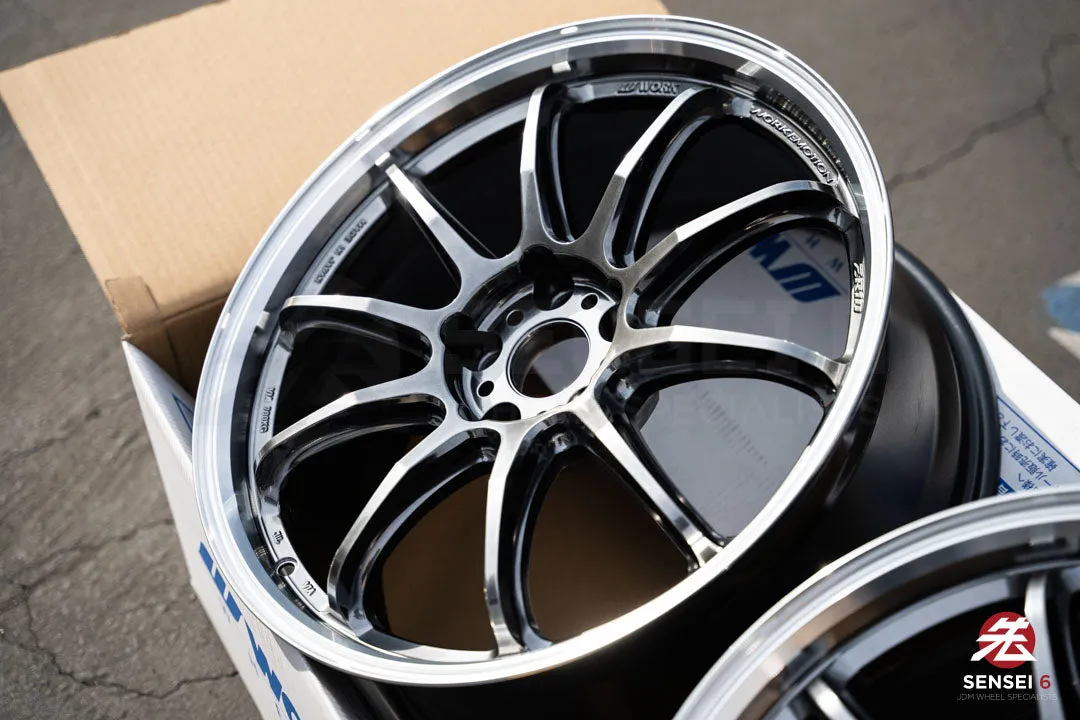 Work Emotion ZR10 1P / 19x8.5  38, 19x9.5  38 / 5x114.3 / Glim Black Diamond Cut Rim (GTKRC)
