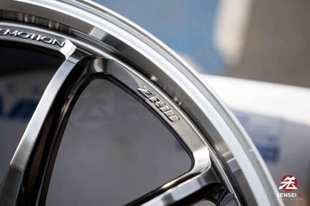 Work Emotion ZR10 1P / 19x8.5  38, 19x9.5  38 / 5x114.3 / Glim Black Diamond Cut Rim (GTKRC)