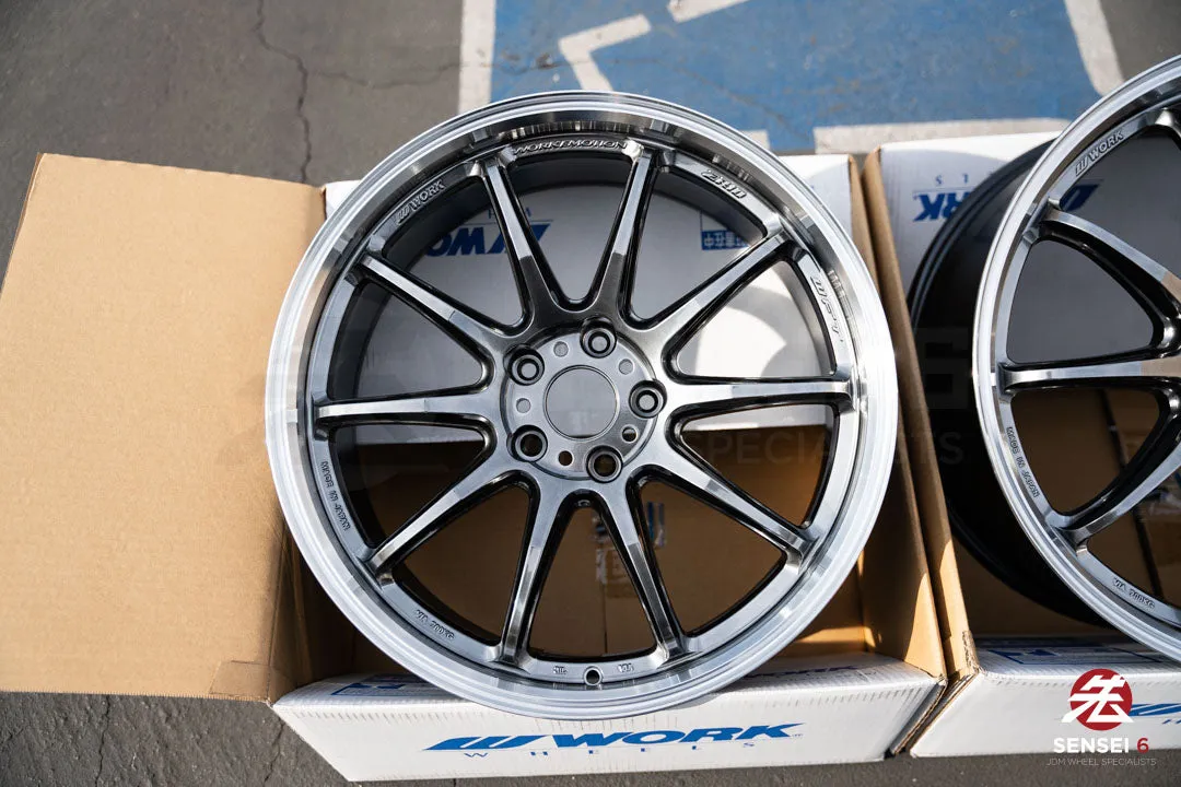 Work Emotion ZR10 1P / 19x8.5  38, 19x9.5  38 / 5x114.3 / Glim Black Diamond Cut Rim (GTKRC)