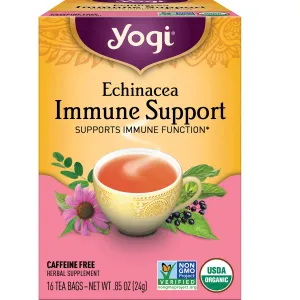 Yogi Tea | Echinacea Immune Support | Herbal Tea | 16 Tea Bags
