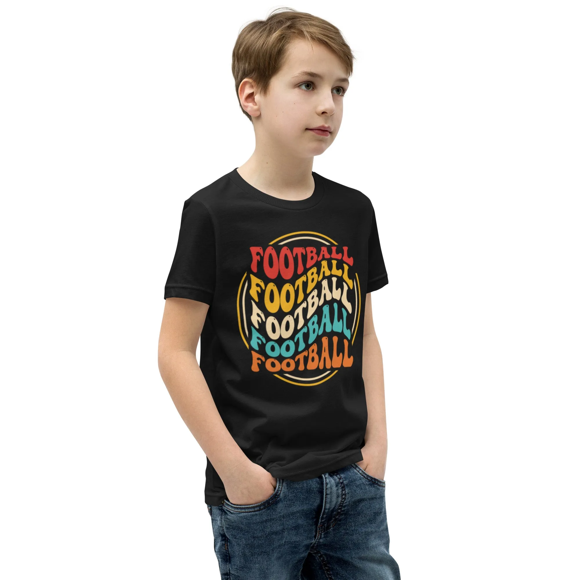 Youth Short Sleeve T-Shirt, Football, Back to School