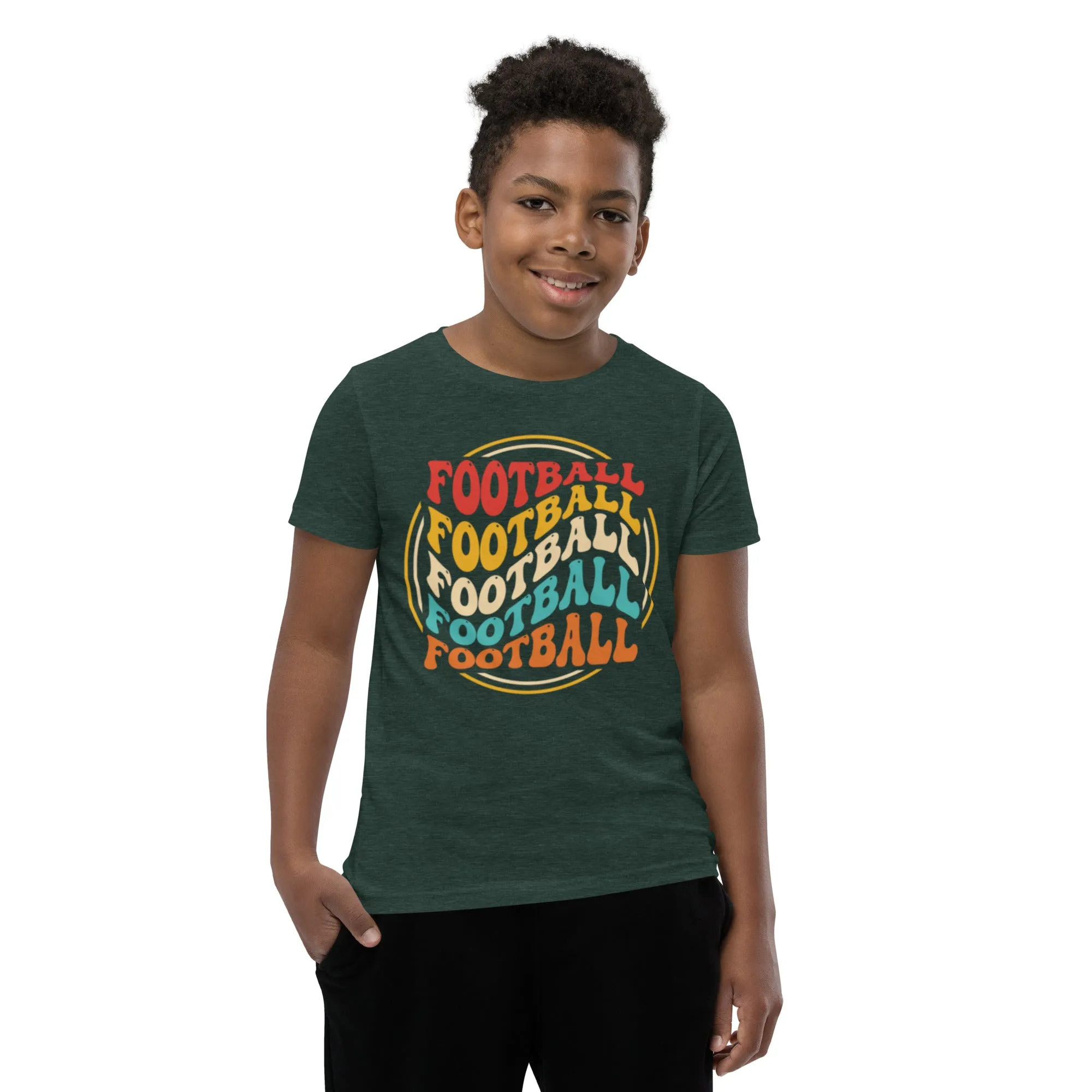 Youth Short Sleeve T-Shirt, Football, Back to School
