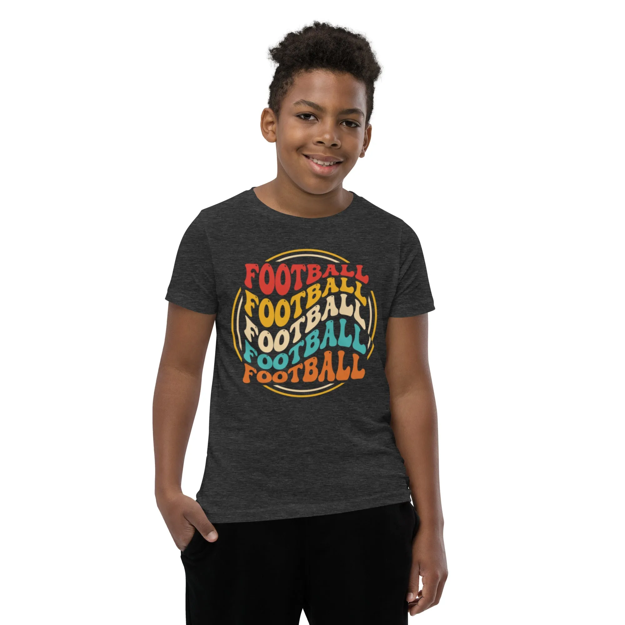 Youth Short Sleeve T-Shirt, Football, Back to School