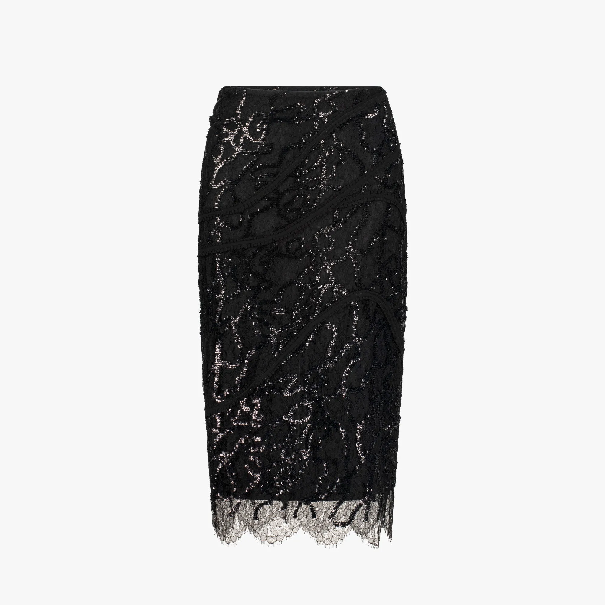 Zen Ripple Skirt (Black/Charcoal)