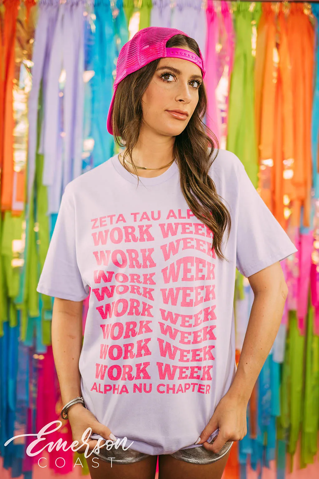 Zeta Work Week Repeating Tee